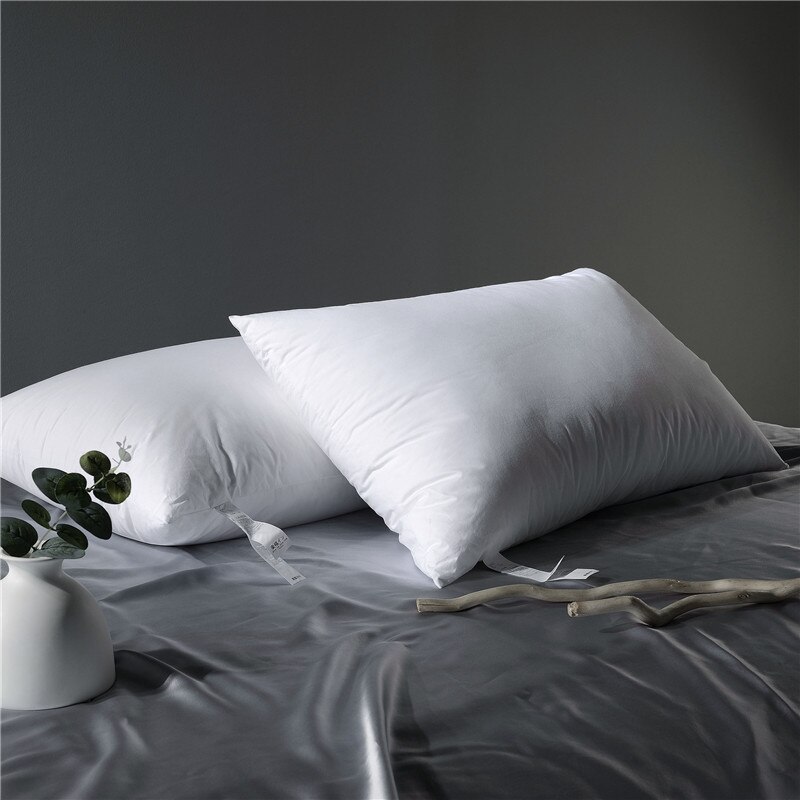 Claroom, almohada súper suave estilo japonés de poliéster/plumas de ganso blancas, almohadas para dormir, AC12 #
