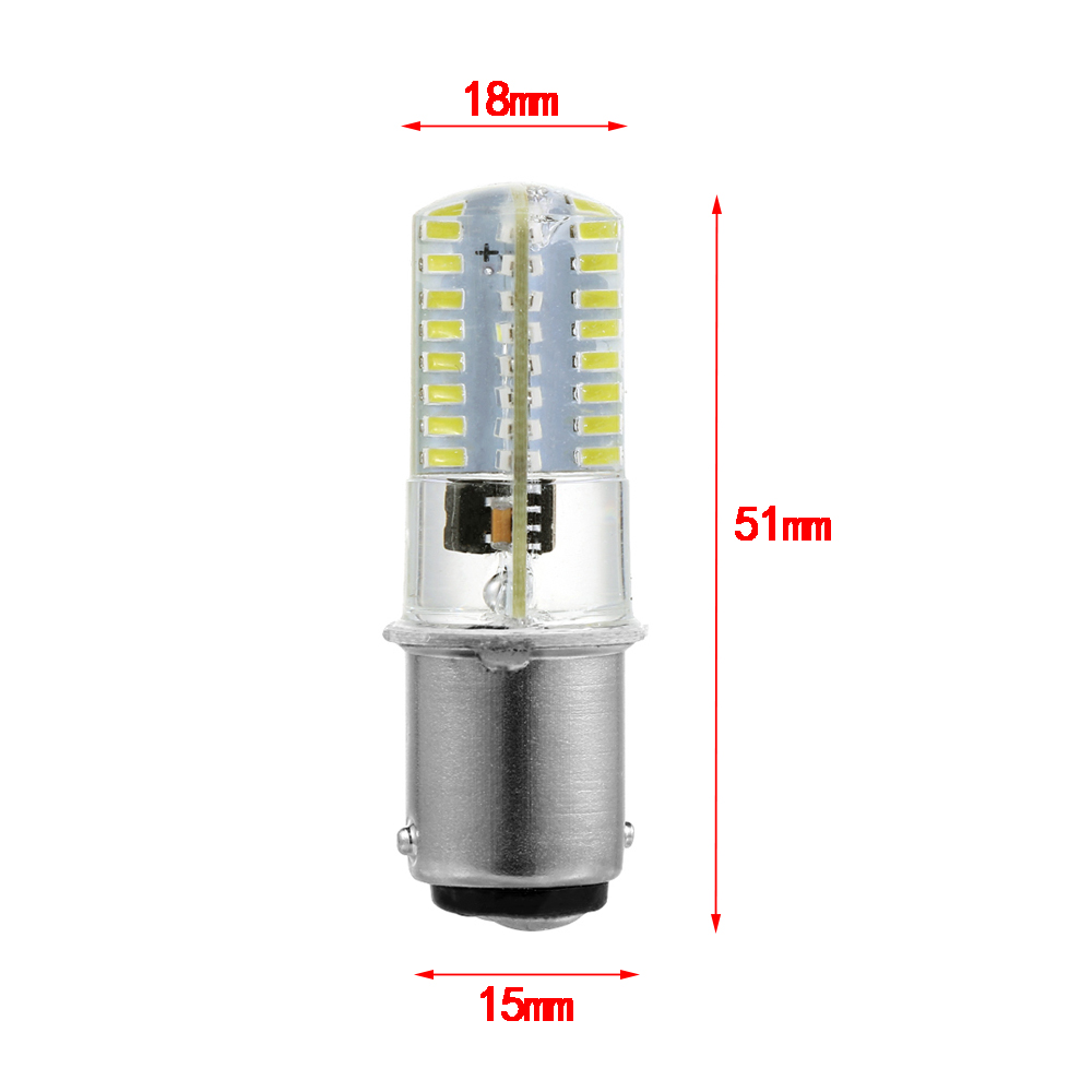 1Pc Wit/Warm Wit 110/120V BA15D LED Corn Lampen 2.6W 3014 64SMD verlichting voor Naaimachine Energiebesparing