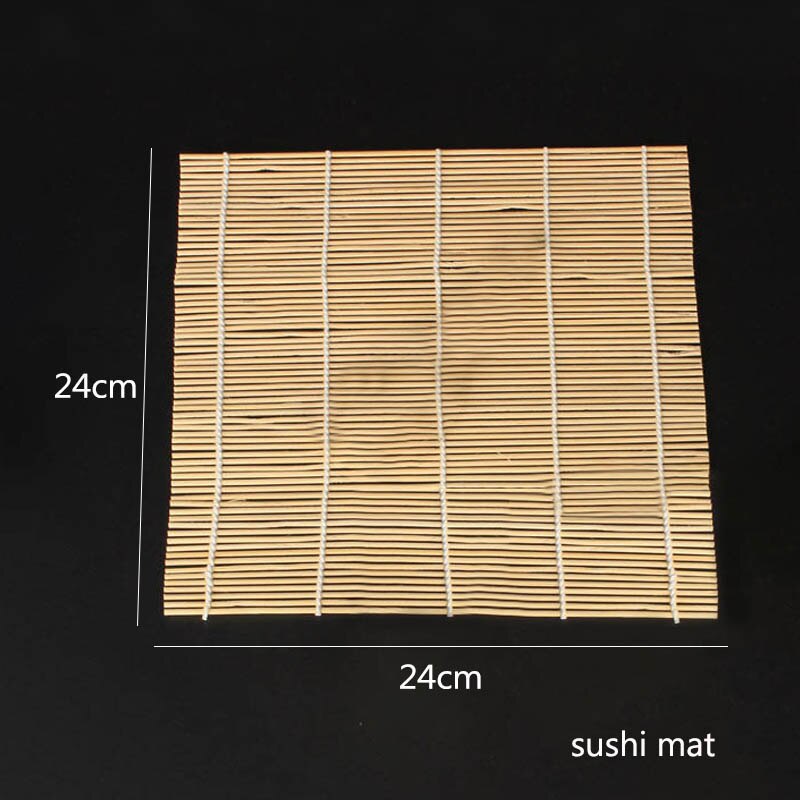 Esterilla enrollable de bambú para hacer Sushi, utensilios de cocina, accesorios para cortina de Sushi, DIY, Onigiri, 1 ud.: sushi mat
