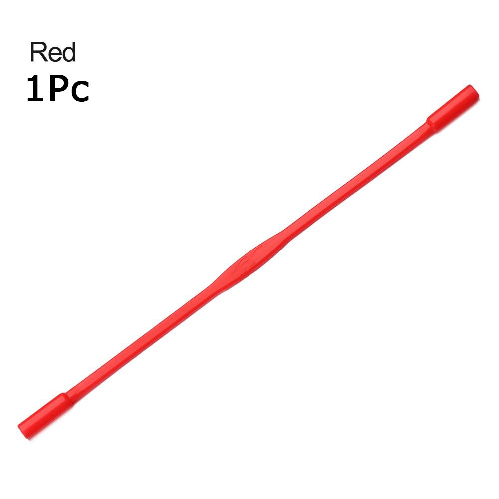 2Stck Hohe Elastische Silikon Brillen Riemen Sport Schnur Anti Unterhose Gläser Kette Einstellbare Sonnenbrillen Schnur Seile Halfter Band: 1Pc 16.8cm  rot
