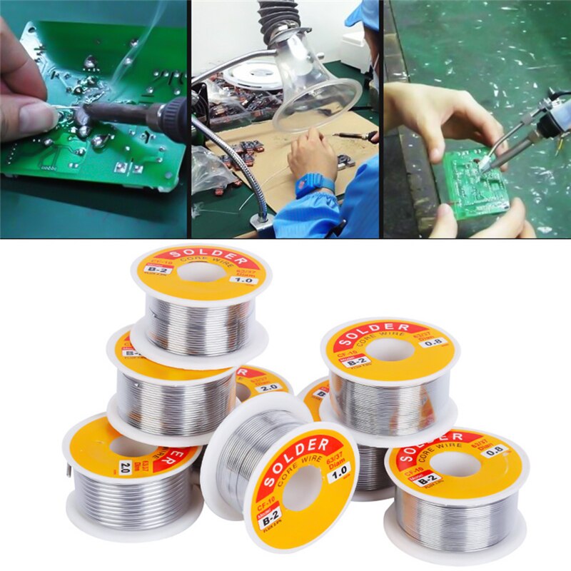 Tin Lood Rosin Core Soldeer 0.5Mm 1Mm 1.5Mm 2Mm Flux Reel Lassen Lijn Zilver soldeer Loodvrij Rosin Core Soldeer