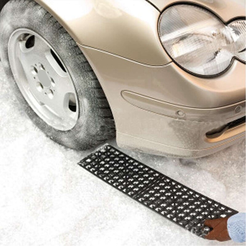 Neumático de nieve para coche, 2 uds., para invierno, placa de autorescate, cadenas de recuperación de neumáticos