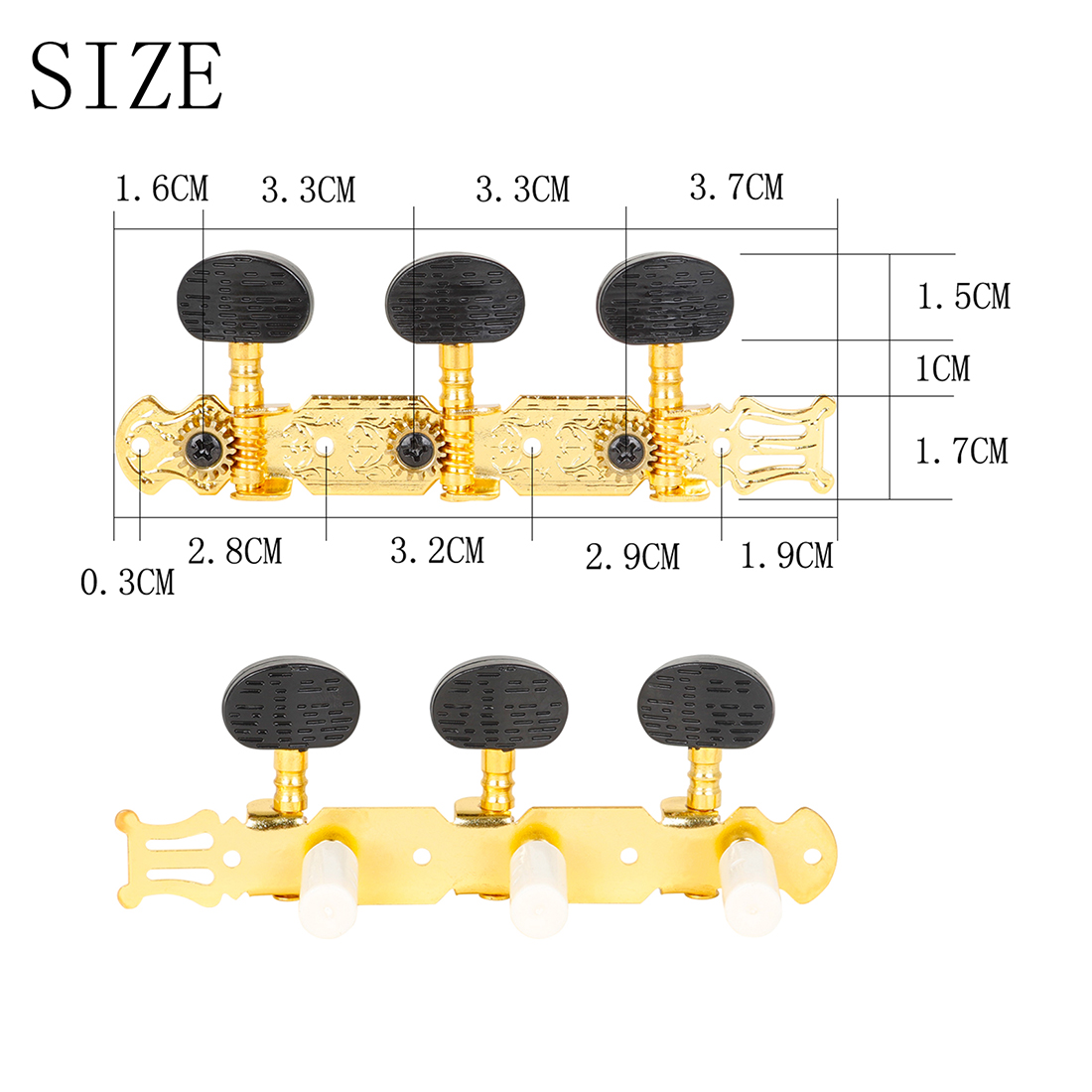IRIN Klassieke Gitaar Knop Triple Row Open String Knop Fijne Carving Gold Tuning Gitaar Knop Klassieke Gitaar Onderdelen & Accessoires