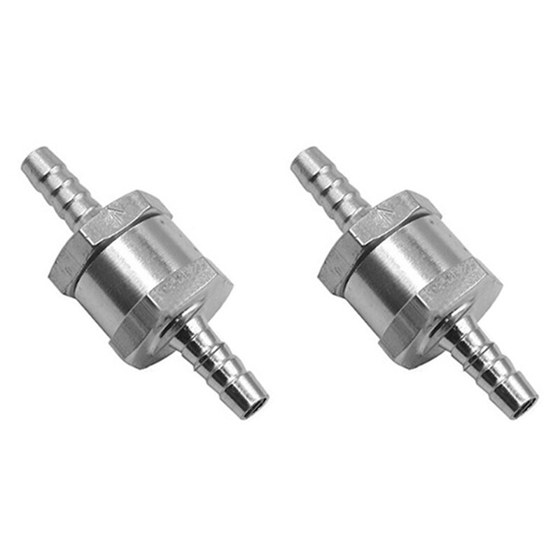 Aluminum Fuel Check Valve for Fuel System (Petrol, Crude oil) Stepped Joint Fuel One-Way Check Valve: Dark Grey