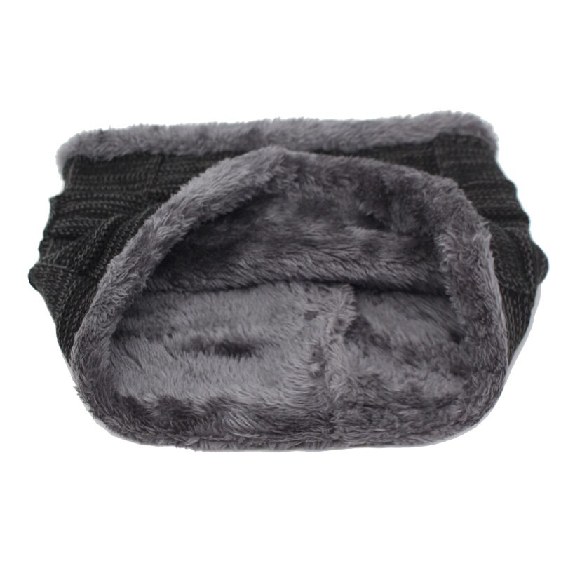 YOUBOME Men Winter Scarf Ring Knitted Men Scarves For Women O Neck Snood Warp Faux Fur Thick Warm Male Fleece Scarves