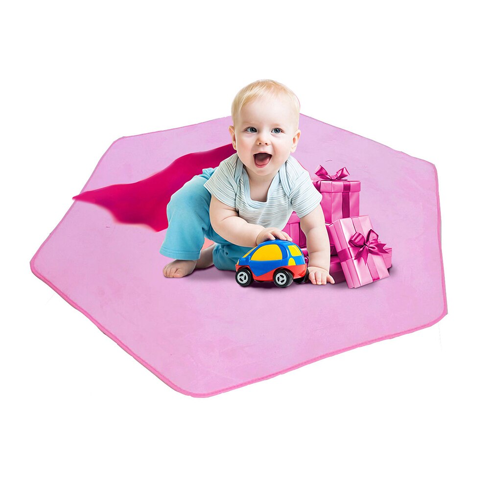 Hexagon Spelen Mat Kruipen Pluche Tent Mat Play Ga... Grandado