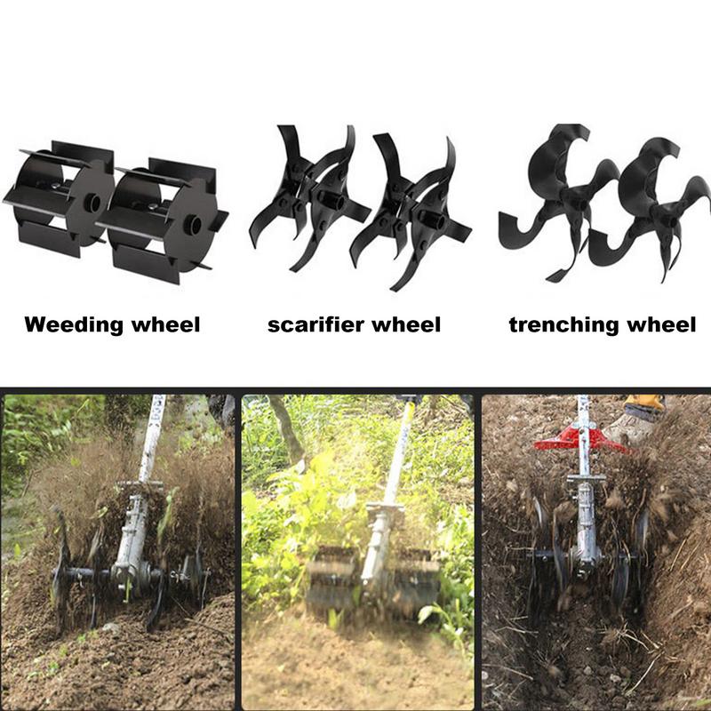 Garden Rototiller Cultivator Precision Alloy Multi-purpose Weeding Eater Trimmer Rotary Cultivator Tool Hedge Trimmer Lawnmower