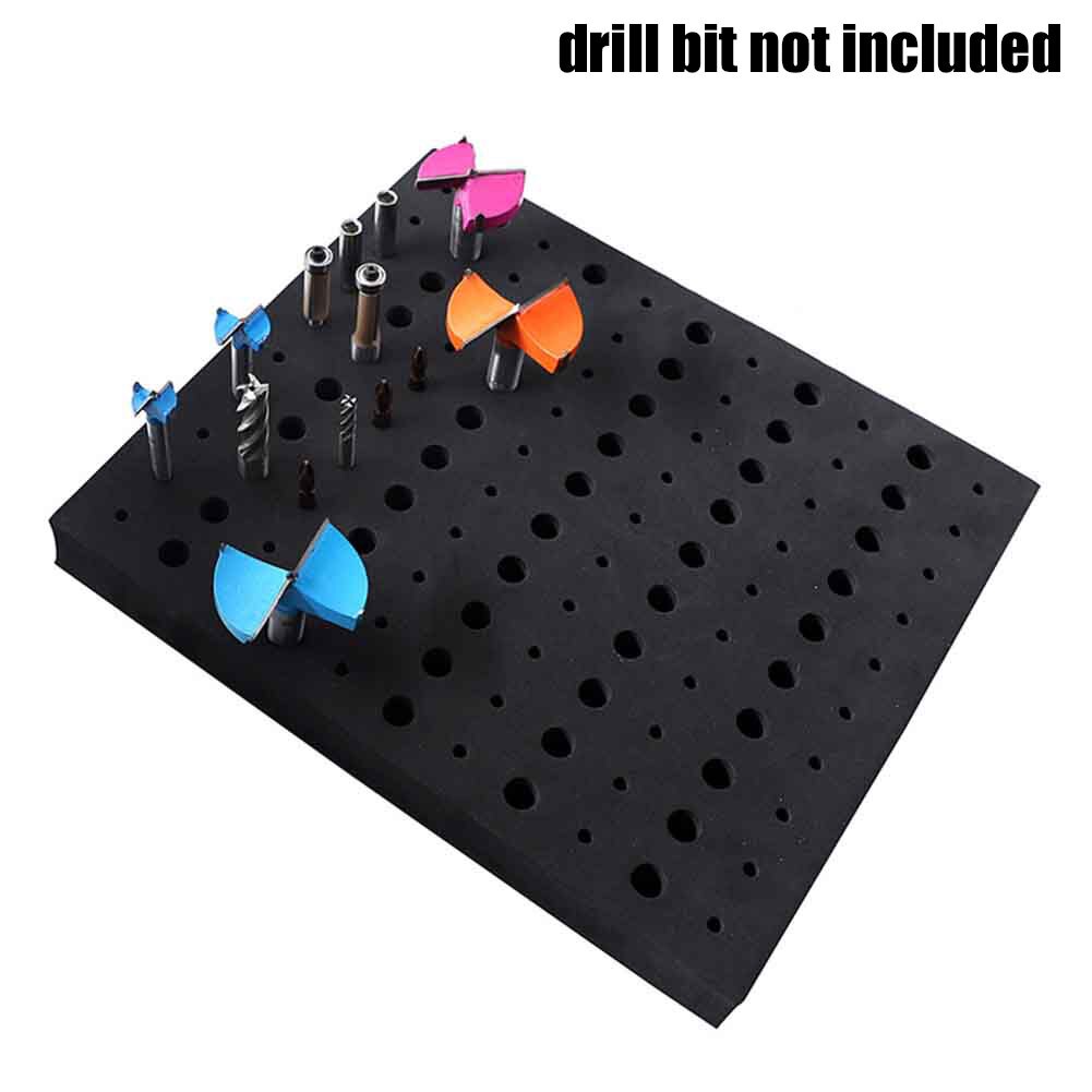 110 Gaten Huishoudelijke Gereedschap Opslag Draagbare Divider Duurzaam Frezen Hard Foam Multifunctionele Workshop Router Bit Lade