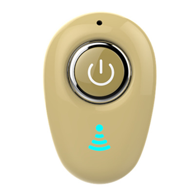 Mini niewidoczne prawdziwe bezprzewodowe słuchawki z redukcją szumów słuchawki z Bluetooth zestaw głośnomówiący zestaw słuchawkowy Stereo TWS wkładka douszna z mikrofonem: Złota