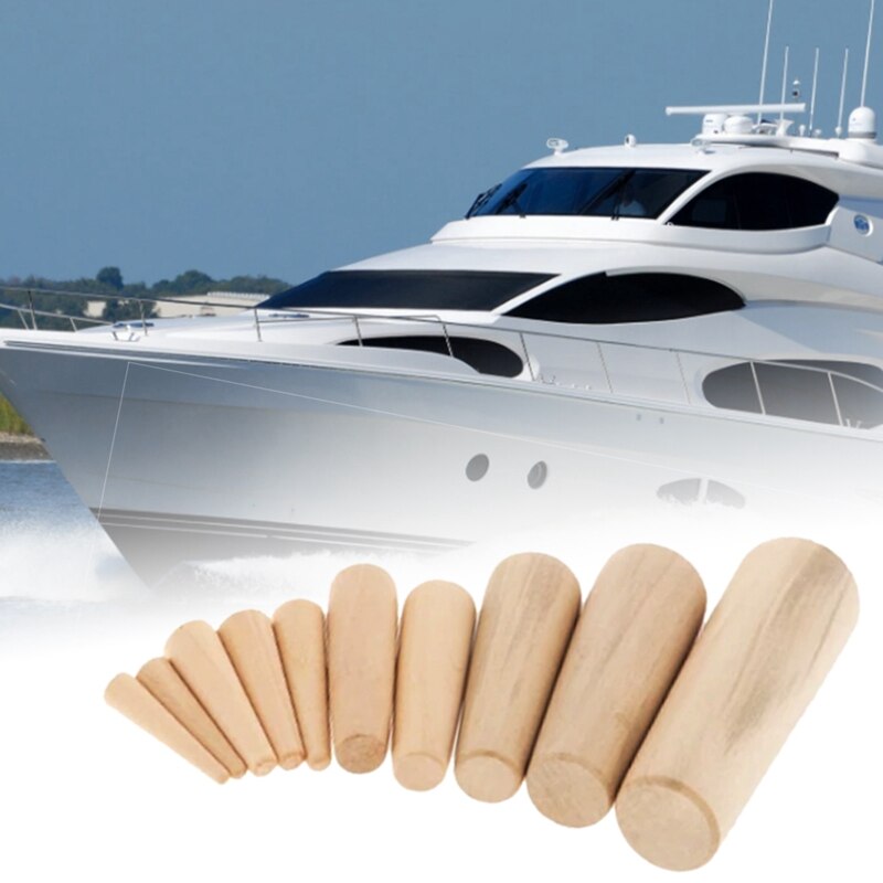 10PCS Emergency Marine Safety Wooden Plug for Boat Yacht Sailing Fishing