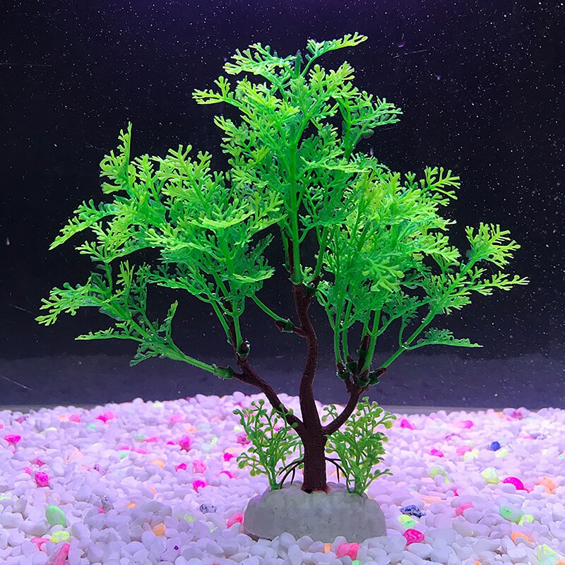 Simulatie kunstplanten aquarium decoratie water onkruid ornament plant aquarium thuiskantoor aquarium gras decoratie: 7