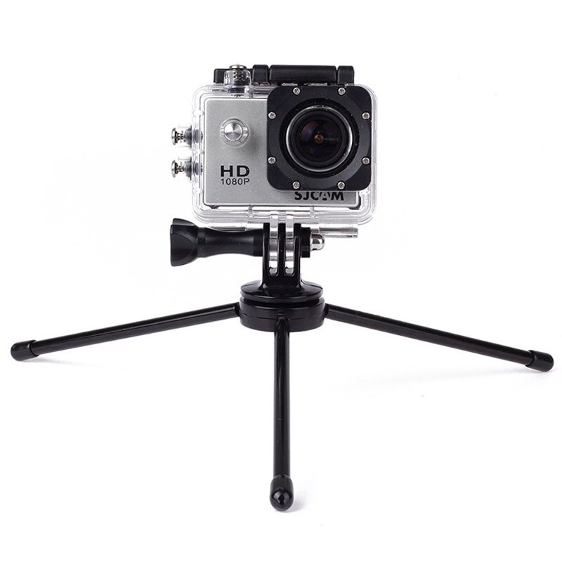 For GoPro Accessories Portable Folding Metal Tripod for GoPro HERO5 HERO4 Session HERO 5 4 3+ SJ4000 for Xiaomi XiaoYi