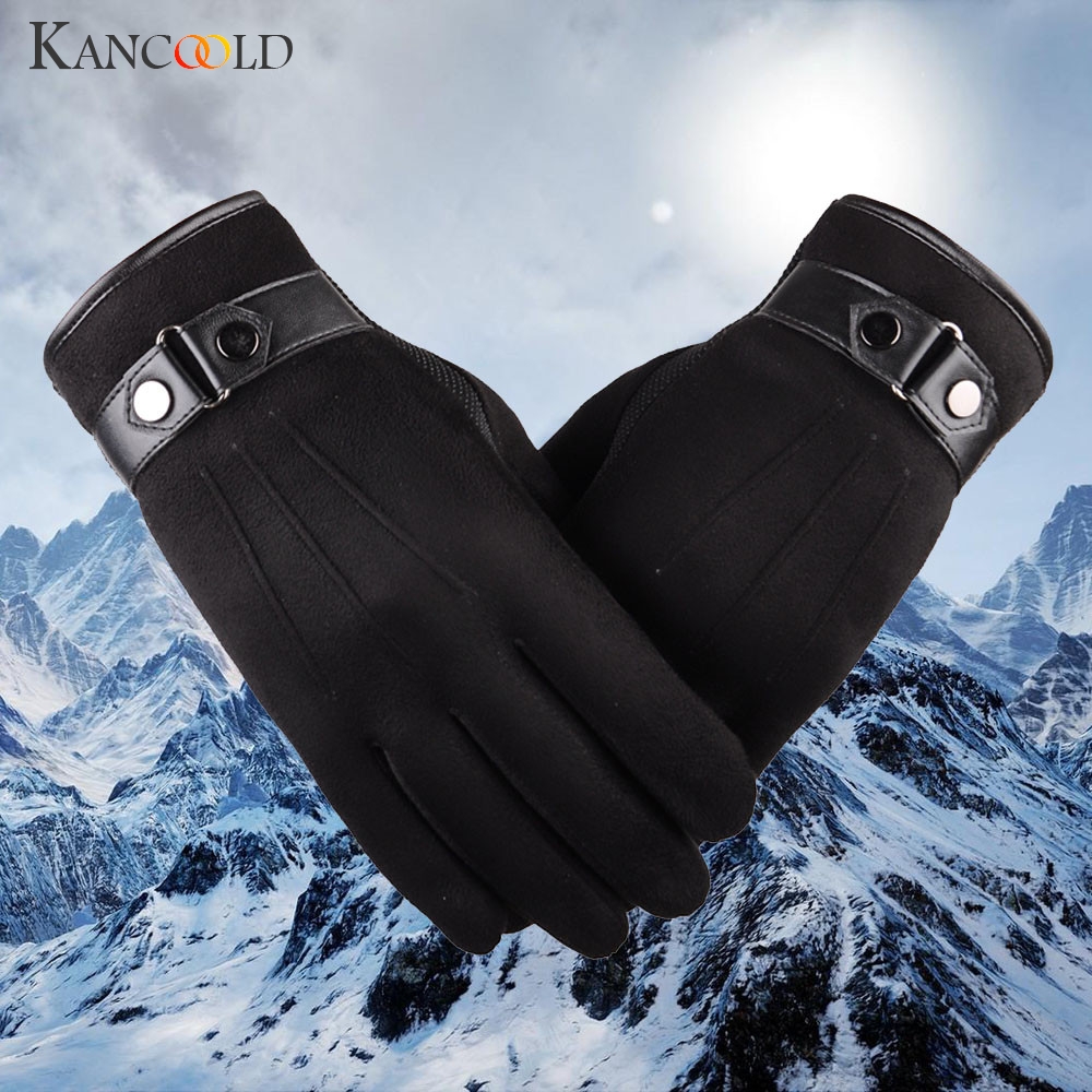 Kancoold Handschoenen Anti Slip Mannen Warm Motorcycle Ski Sneeuw Snowboard Handschoenen Faux Suede Soft Handschoenen Mannen 2018NOV23