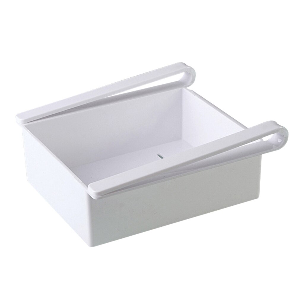300ml Kitchen Storage Drawers Plastic Storage Drawer Organizer Fridge Slide Drawer Food Storage Rack Food Container Storage Box: White
