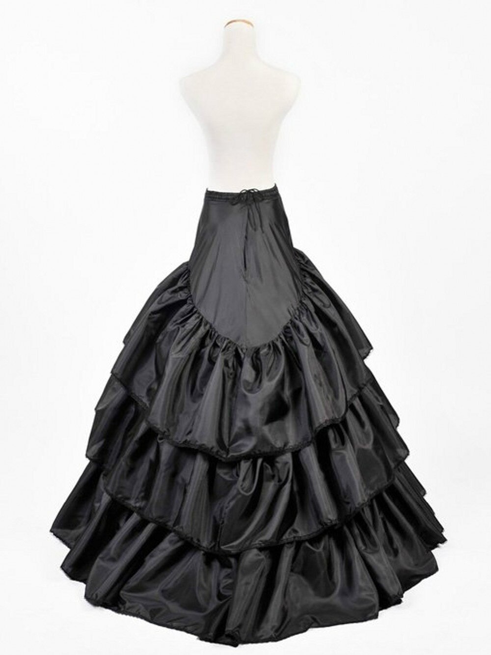 Jupon sirène en Satin noir bon marché pour robe de mariée, sous-jupe,