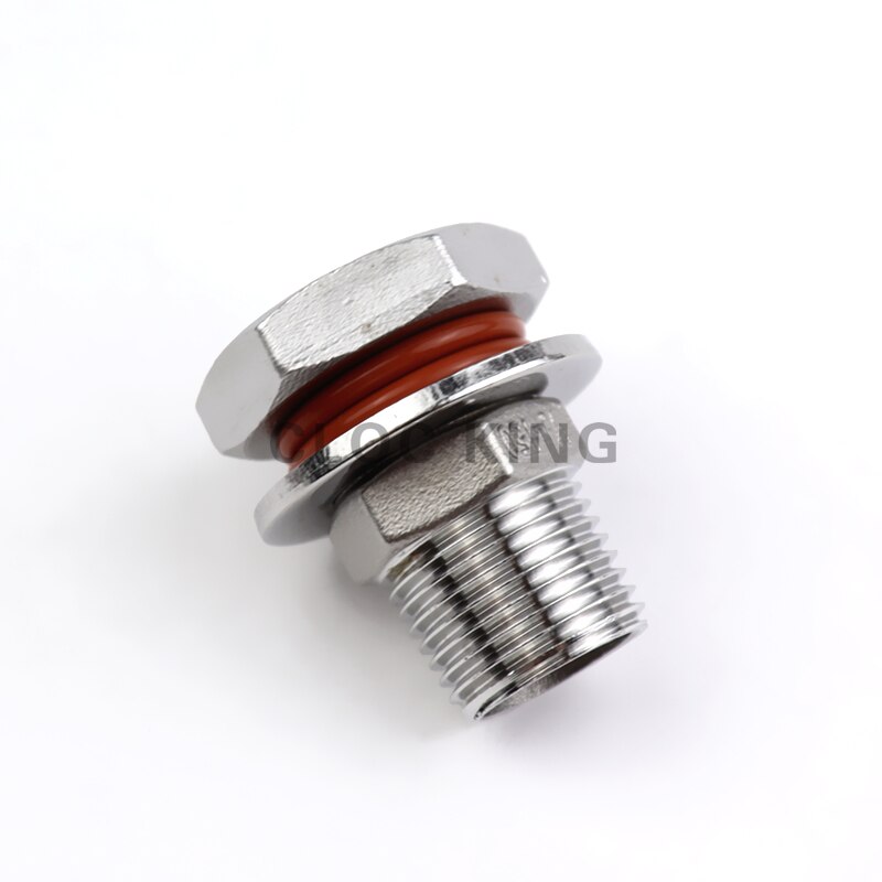 1/4” 3/8” 1/2'' BSP Homebrew Hardware Kettle/Keg Weldless Bulkhead 304 Stainless Steel Fitting DN8 DN10 DN15