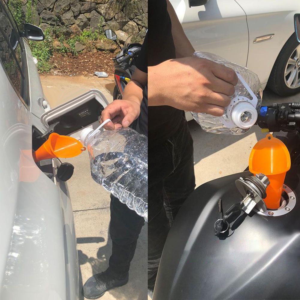 2- farve plastolie tragt bil køretøj motorcykel tragt motorolie olie brændstof gas benzin lang mund tragt
