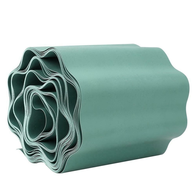 Garden Lawn Edging Strip Flexible Plastic Decoration Border Courtyard Fence 9M