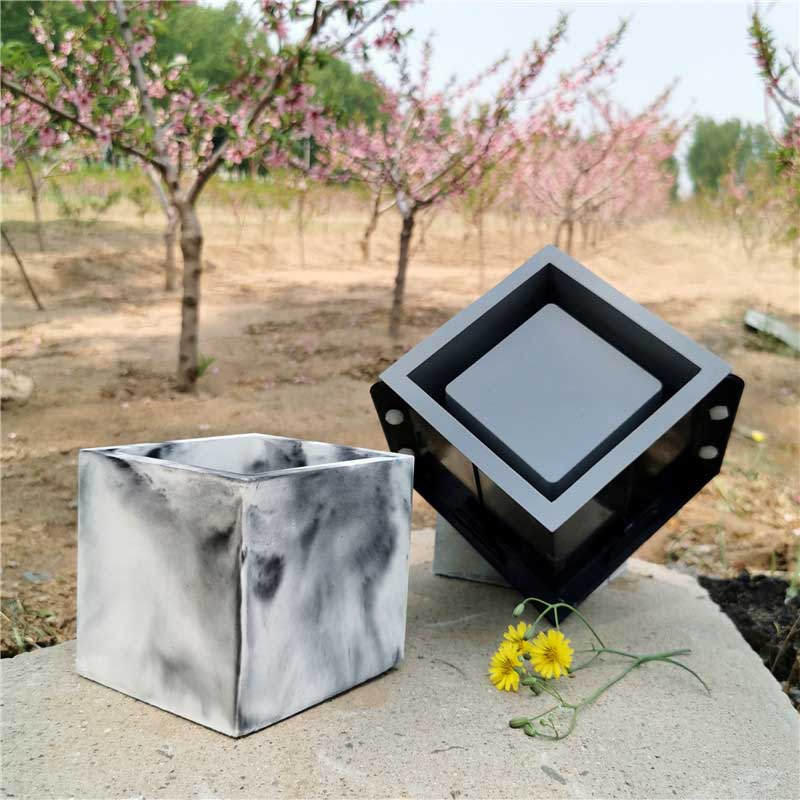 Beton Mallen Voor Pot Siliconen Planter Pot Mallen Huis Tuin Diy Ambachten Vierkante Container Doos Mallen Cube Pot Mallen