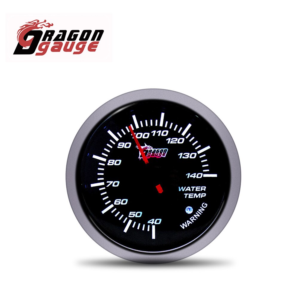 DRAGON GAUGE 2.5 " 60mm Tachometer Voltmeter Air Fuel Ratio Boost Gauge Water Temp Oil Temp Oil Press With Warning Function: Water Temp Gauge