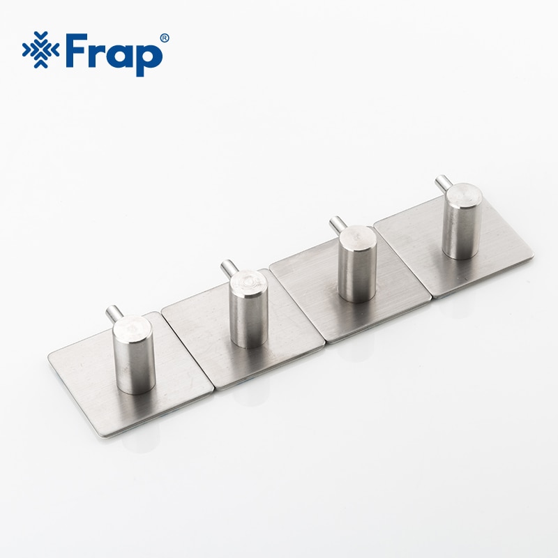 Frap 304 Rvs Robe Haken Muur Deur Kleerhanger Keuken Badkamer Roestvrij Handdoek Haken 4 Stks/set Y19002