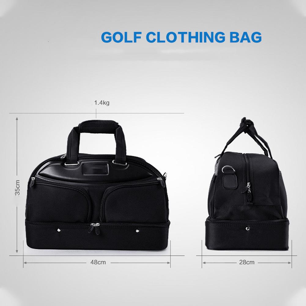 Bolso para ropa de Golf para hombre, bolsa portátil de doble capa, multifuncional, para ropa, ultraligera, resistente al desgaste