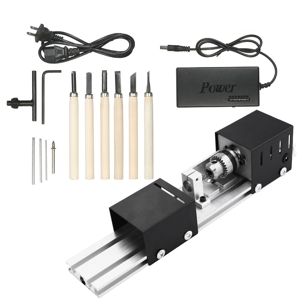 100W Mini perles Machine Miniature tour bricolage bouddha perle tour meulage et polissage perles tour polissage perceuse outil rotatif: US Plug