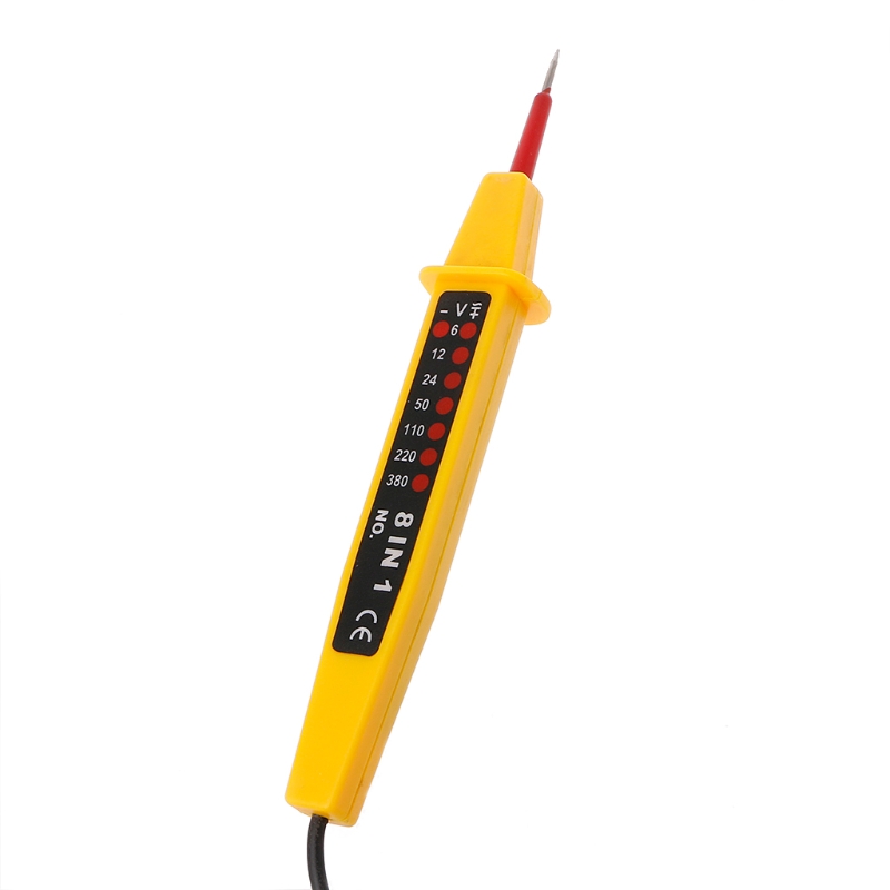 8 In 1 8 Range Tester AC DC Spanning 6 ~ 500V Auto Elektrische Test Pen Detector