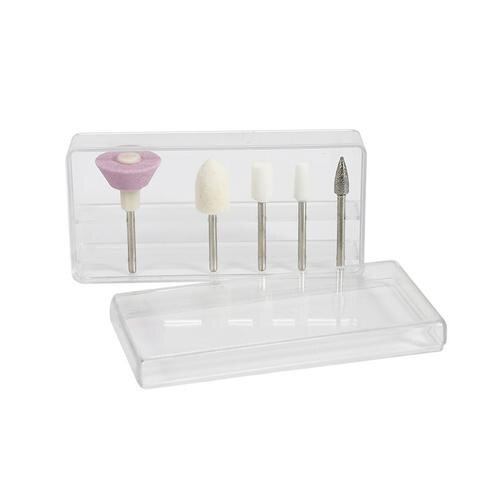 3 st nail art borr karborundum polering sliphuvuden hjul manikyr verktyg pedikyr elektriska nagelfilar nagelborr: 5 st