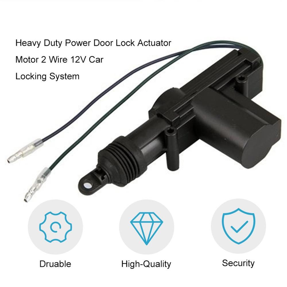Eldørlås aktuator motor 2 wire 12v billåsesystem alarm køretøj indgang system aktuator enkelt pistol type sæt