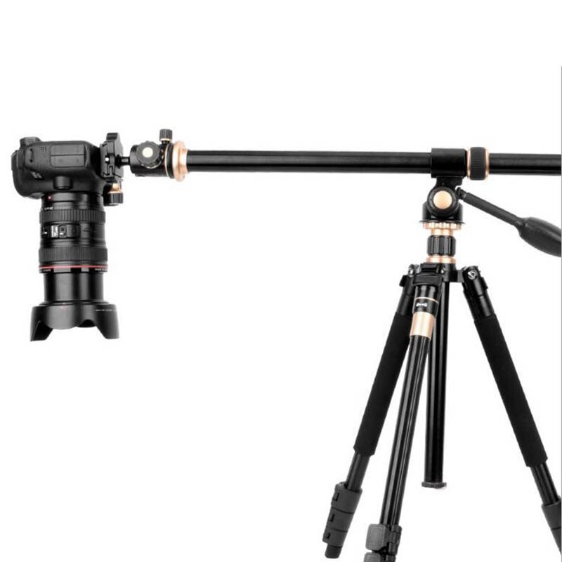 Camera Tripod Boom Arm - 61cm/24" Horizontal Extension Mount - Swivel Center Column Accessory