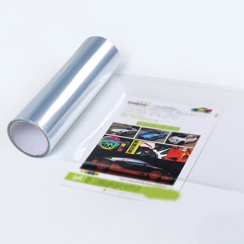1 rol auto transparante lichtbeschermfolie bumper motorkap lakbescherming koplamp beschermfolie vinyl wrap 120 * 40 cm