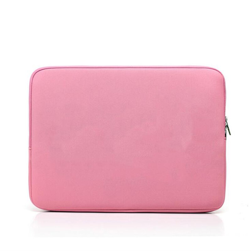 Bærbar taske sleeve 13 tommer notebook sleeve taske til macbook air pro 13 vinrød lys-bkue pink laptop taske: Lyserød