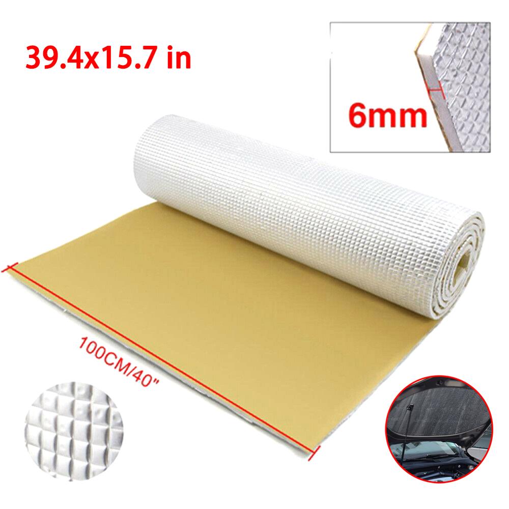 6mm d'épaisseur en caoutchouc mousse voiture Auto hayon isolation phonique Deadener insonorisé tapis Pad directe: 6mmx100x40cm