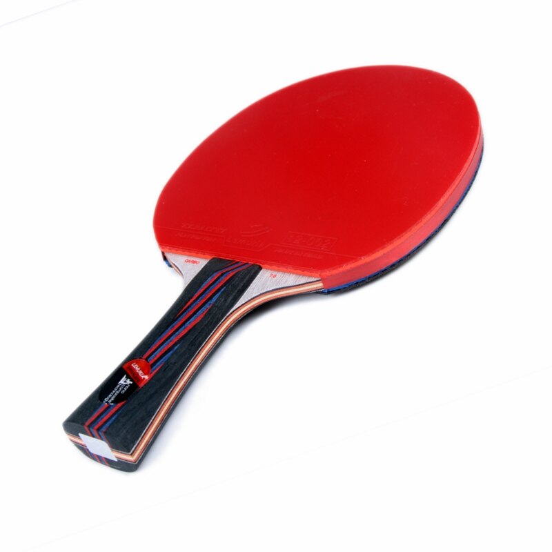Lemuria Pro Carbon Fiber Table Tennis Racket FL Or CS Handle Ping Pong Bats Glued With Unsticky Pimples In Rubber And Black Case: Type B FL Handle