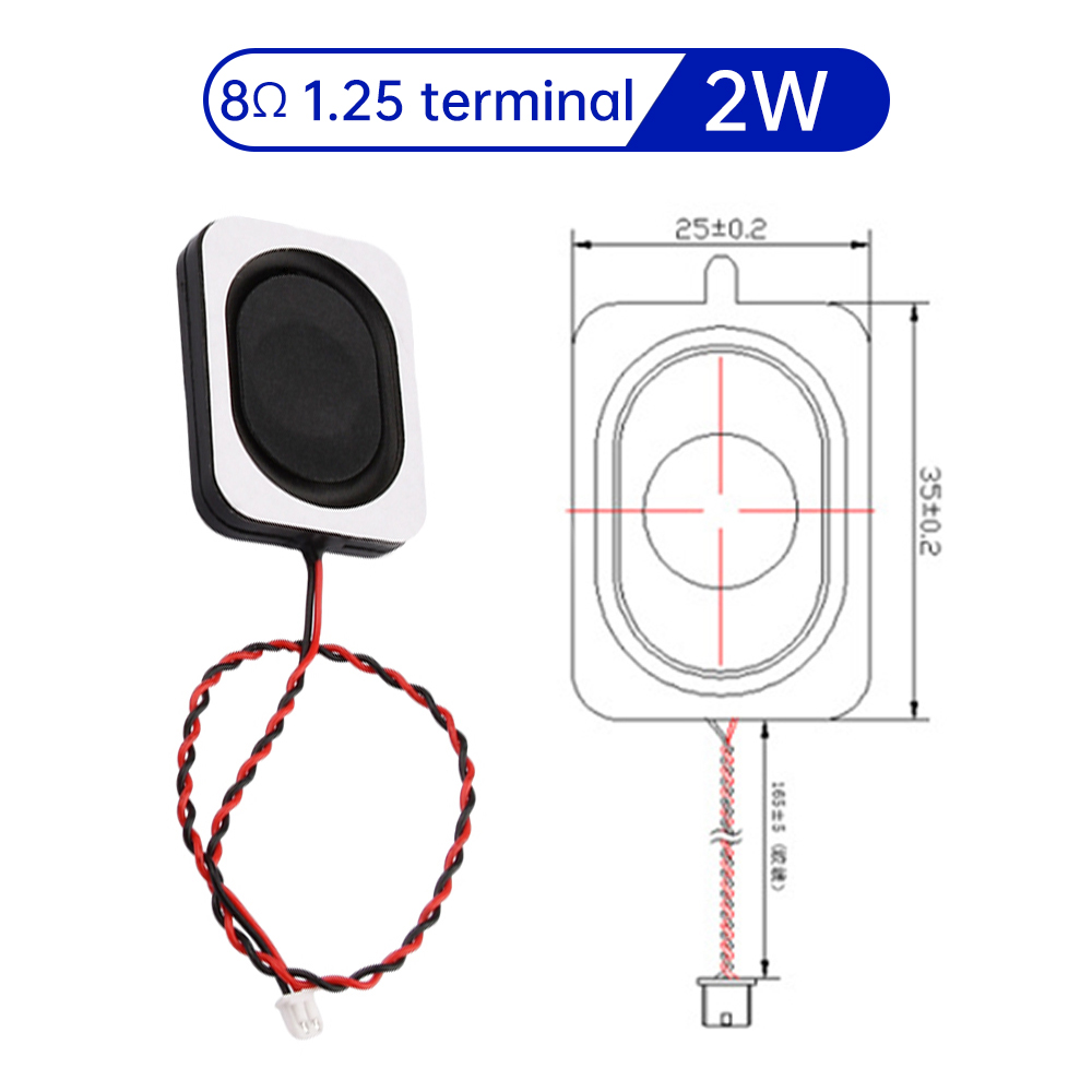 1-10 pièces 4 ohm 3 W/8 ohm 2 W haut-parleur carré petite cavité ordinateur portable 3525/2535 haut-parleur boîte Ultra-mince: WHITE