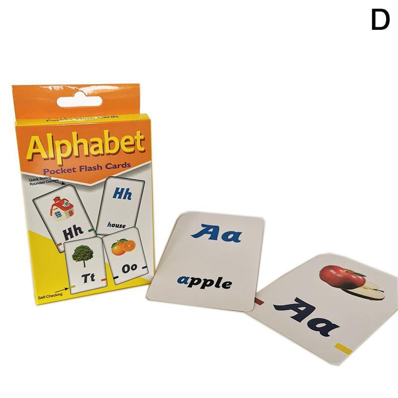 36Pcs Children Recognition Shape Animal Color Teaching Card Cognitive Flash Puzzle Infant Kids Early Education Learning Toys Set: D