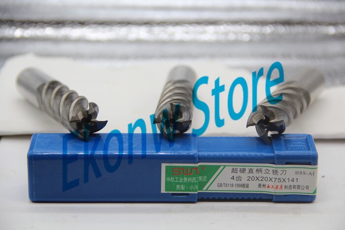 1 pc 15mm 16mm 17mm 18mm Uitgebreide verlenging Lange End Mill, VIER Fluit HSS & Aluminium End Mill Cutter CNC Bit