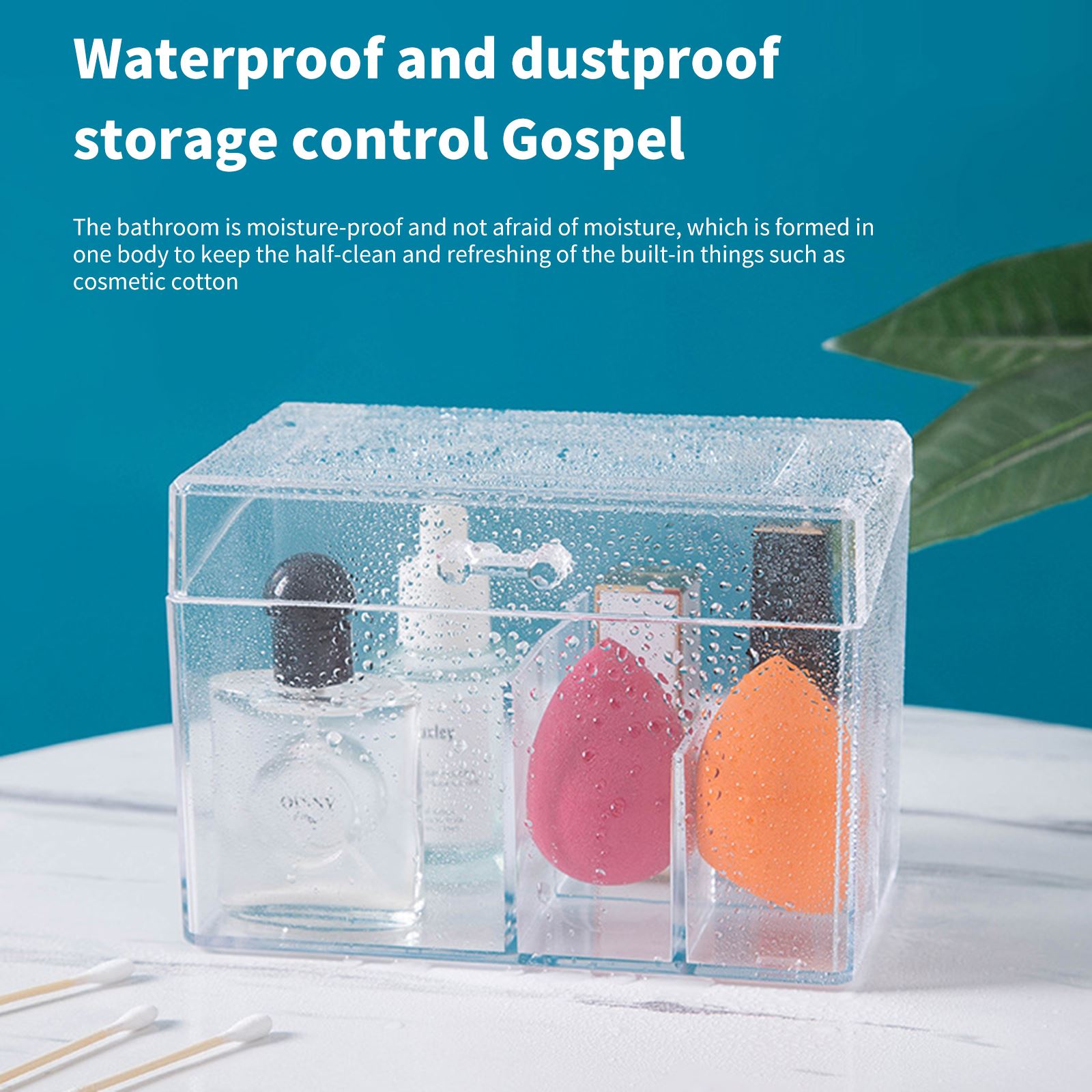 Makeup Organizer Cream Storage Box Clarity Cosmetic Makeup Holder Vanity Cabinet Powder Display Shelf