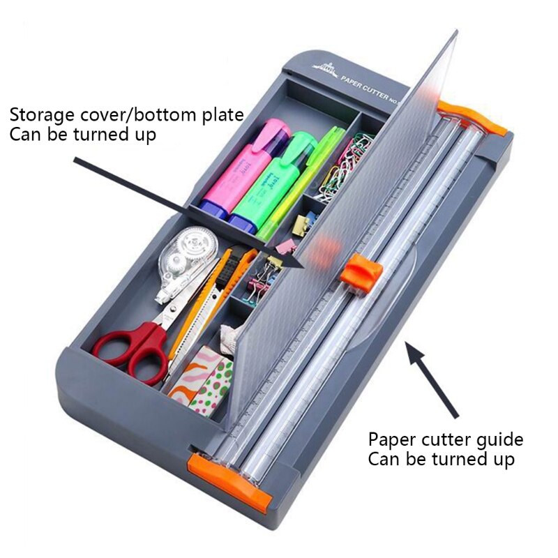 Manual A4 Paper Trimmer Cutter Multifunctional Storage Box Portable Guillotine Trimmers Photo Labels Cutting Machine