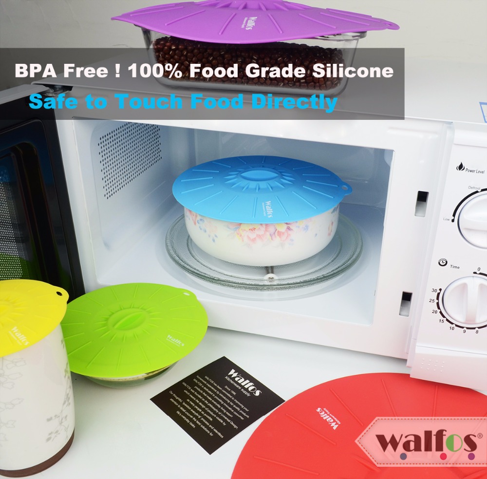 Walfos zoals te zien op tv set  of 5 siliconen deksel kookpot deksel magnetron kom pan deksel deksel siliconen pot deksel kookgerei