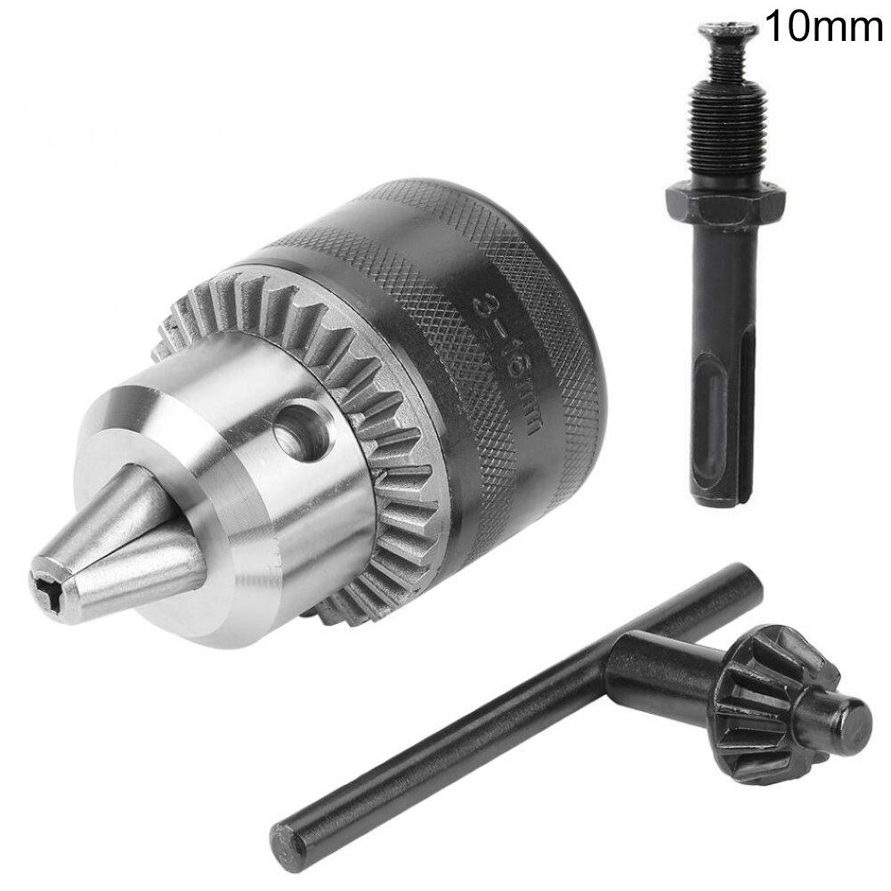 1Pc 13-16mm OR Hex Shank Drill Chuck Keyless Drilling Quick Change Bit Adapter Converter Woodworking Power Tool: 10mm