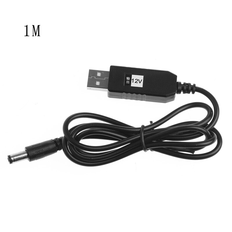 USB DC 5V To DC 12V 2.1x5.5mm Male Step-Up Converter Adapter Cable For Router