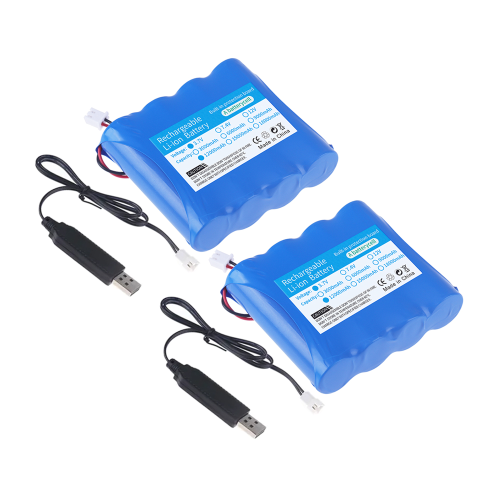 1S4P 3.7V 18650 12000mah Rechargeable Lithium Battery Pack Fishing LED Light Bluetooth Speaker 4.2V Emergency DIY Batteries: Blue