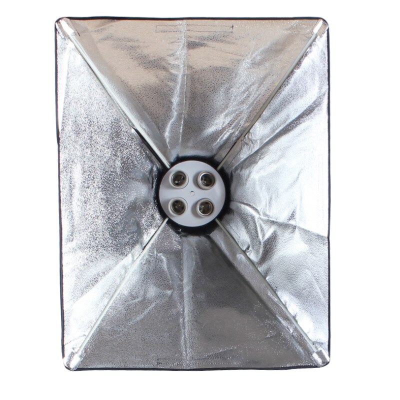 Fotoapparatuur Foto Studio Soft Box Kit Video Vier Bedekte Lamphouder Verlichting Met 50X70Cm Softbox foto Doos