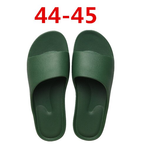 XiaoMi Mijia sandals men and women non-slip wear-resistant EVA thick bottom comfortable home slippers bathroom bath: Green 44-45