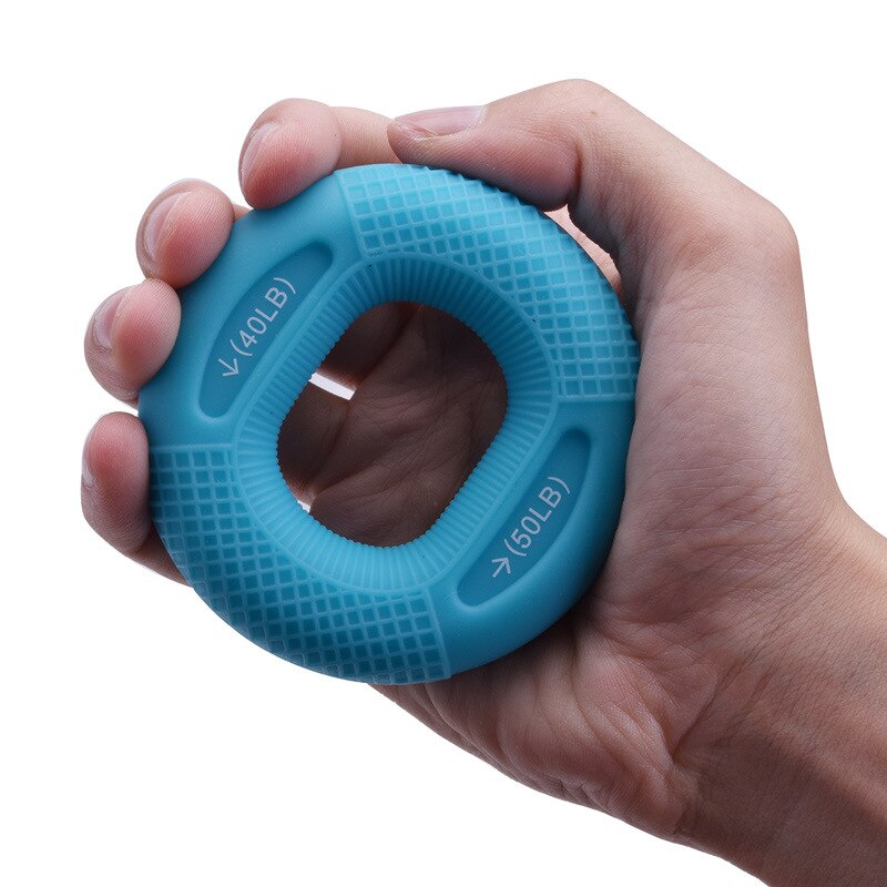 Bola extensora de agarre para terapia de mano, equipo de rehabilitación de recuperación muscular, ejercicio de brazos, Pow de dedo, Fitness: Blanco