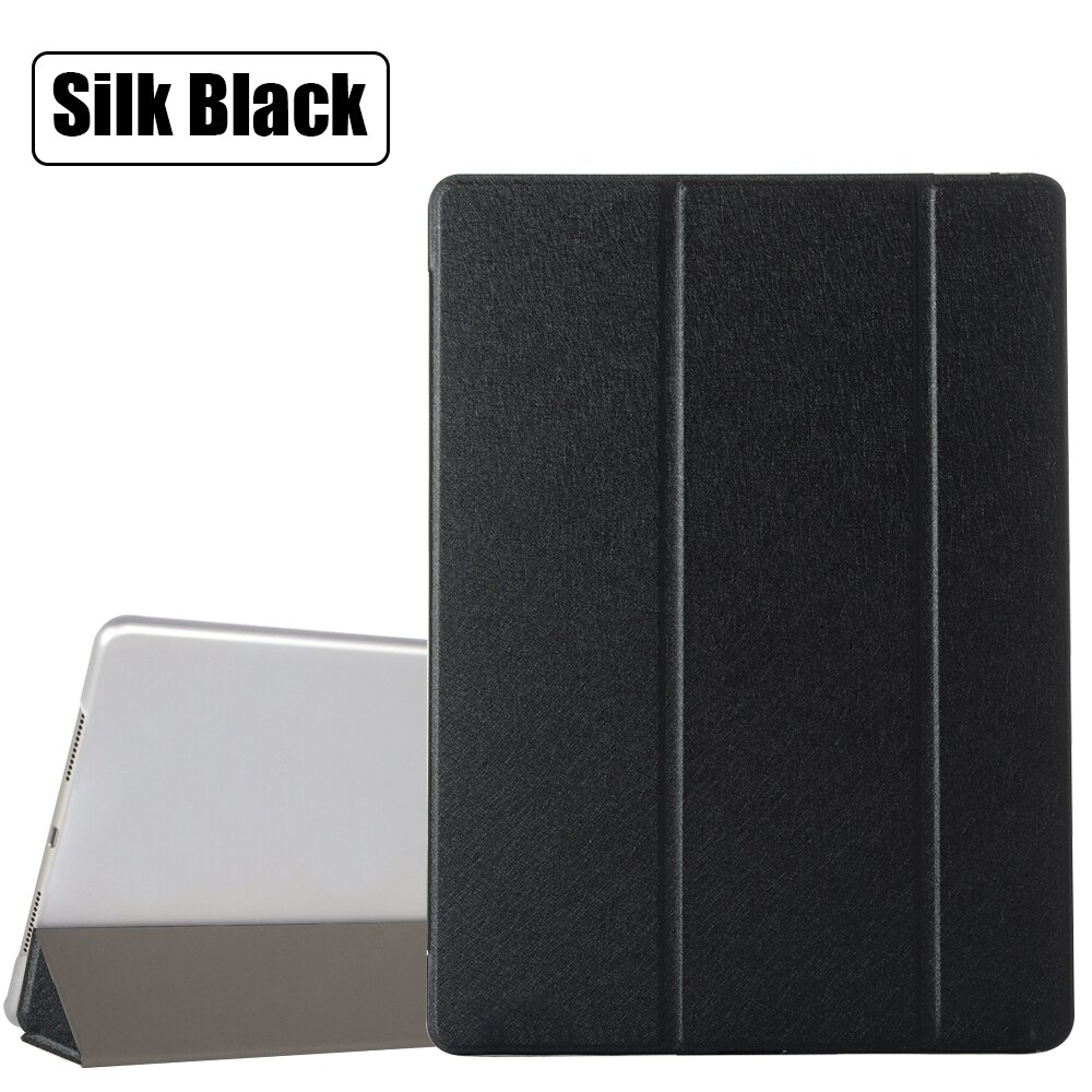 Tablet fall für Apple ipad Pro 9,7 Smart schlaf wake up Tri-falten Voller Protective flip-cover ständer für A1673 A1674 A1675: Silk Black