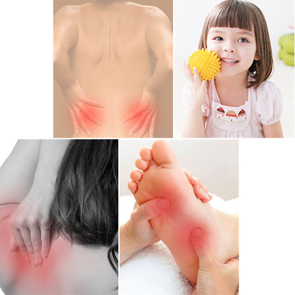 Bärbar pvc 6.5cm massageboll roller zonterapi stressavlastning lätthet muskel för kropp yogaboll fitnessboll pilate lägsta pris