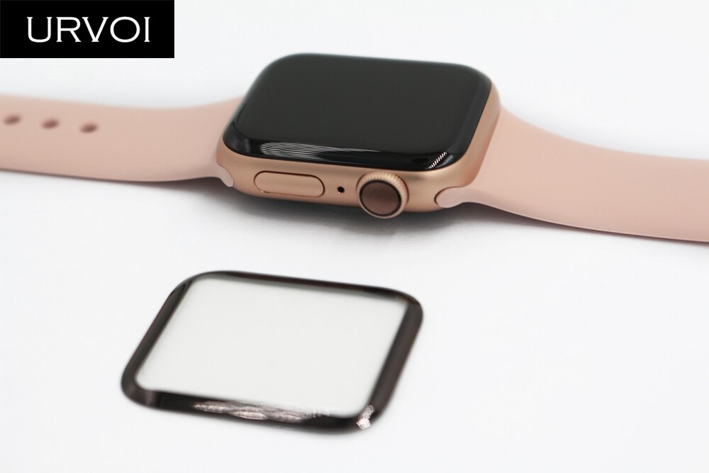 Urvoi fuld film til apple watch serie 6 se 5 4 3 2 1 stropper buede 3d skærmbeskytter til iwatch cover membran linse 40 44mm
